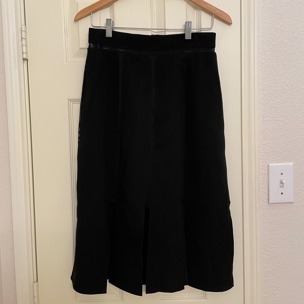 ABS Allen Schwartz black midi skirt